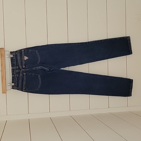 GUESS? 90s VINTAGE Style 1050 size 24 high waisted blue jeans - Picture 2 of 4